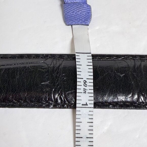 Brighton Disney Mickey Train Conductor Black Leather Belt Silver Tone Size 30 main image 9